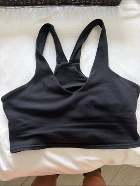 ALO Yoga Black Racerback Sports Bra